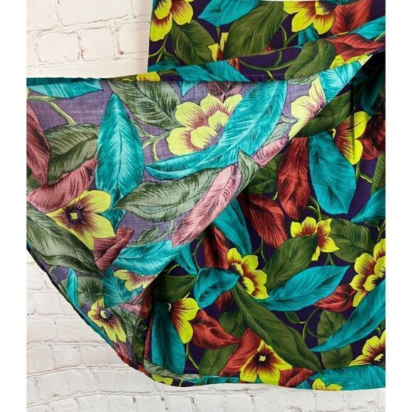 ANN TAYLOR wrap rayon unlined multicolor skirt size 12 - Picture 3 of 6